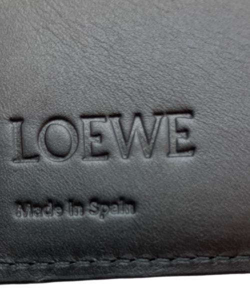 LOEWE（ロエベ）LOEWE (ロエベ) パズルバイフォールドコインウォレット(クラシックカーフ）062436 2つ折り財布 ブラックの古着・服飾アイテム
