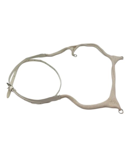 TOGA ARCHIVES（トーガアーカイブス）TOGA ARCHIVES (トーガアーカイブス) ニットベルト ホワイトの古着・服飾アイテム