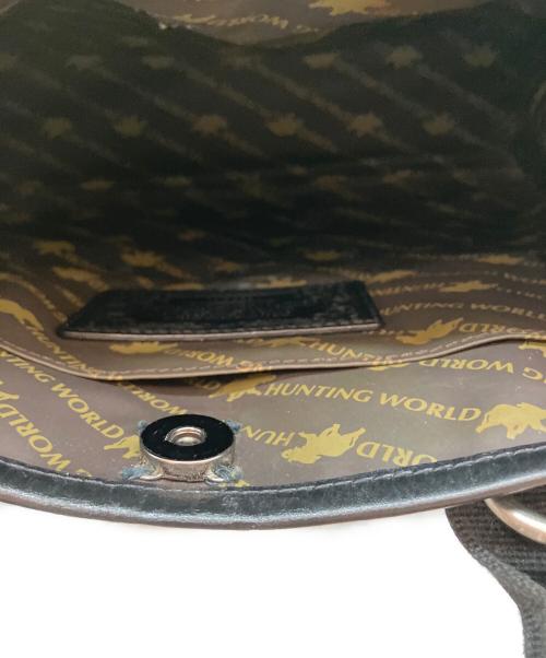 HUNTING WORLD（ハンティングワールド）HUNTING WORLD (ハンティングワールド) 622201 ２WAYトートバッグ ブラックの古着・服飾アイテム