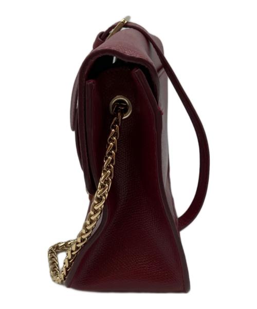 FURLA（フルラ）FURLA (フルラ) メトロポリス チェーンショルダーバッグ レッドの古着・服飾アイテム