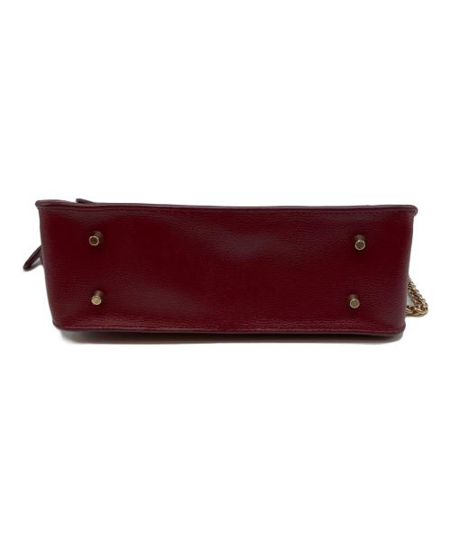 FURLA（フルラ）FURLA (フルラ) メトロポリス チェーンショルダーバッグ レッドの古着・服飾アイテム