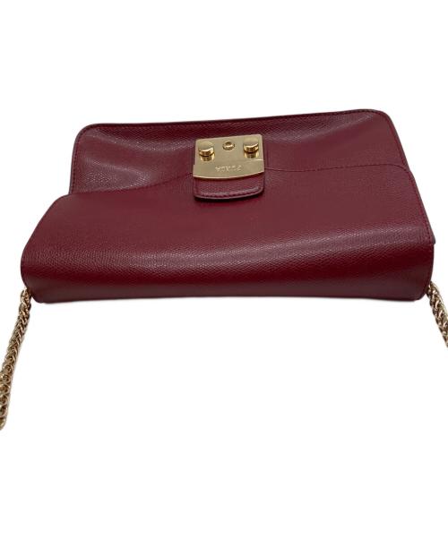 FURLA（フルラ）FURLA (フルラ) メトロポリス チェーンショルダーバッグ レッドの古着・服飾アイテム