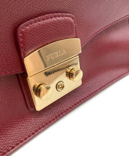 FURLA（フルラ）FURLA (フルラ) メトロポリス チェーンショルダーバッグ レッドの古着・服飾アイテム