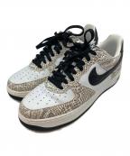 NIKEナイキ）の古着「AIR FORCE 1 RETRO 【COCOA SNAKE】 ローカットスニーカー」｜ホワイト×カーキ