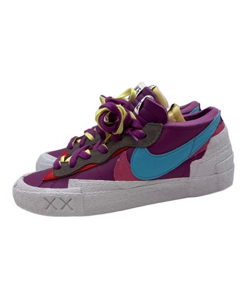 NIKE（ナイキ）NIKE (ナイキ) sacai (サカイ) KAWS (カウズ) PURPLE DUSK/LAGOON PULSE-WHITE ローカットスニーカー ホワイト×パープル サイズ:27.5cmの古着・服飾アイテム