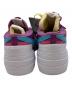 中古・古着 NIKE (ナイキ) sacai (サカイ) KAWS (カウズ) PURPLE DUSK/LAGOON PULSE-WHITE ローカットスニーカー ホワイト×パープル サイズ:27.5cm：8000円