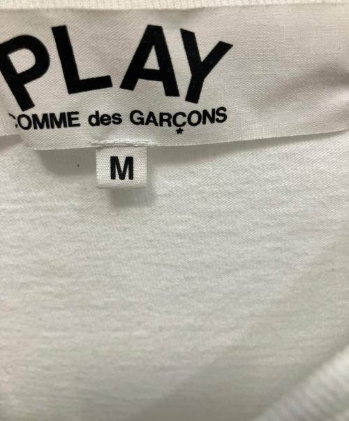 PLAY COMME des GARCONS（プレイコムデギャルソン）PLAY COMME des GARCONS (プレイコムデギャルソン) BLACK HEART 半袖カットソー ホワイト サイズ:Mの古着・服飾アイテム