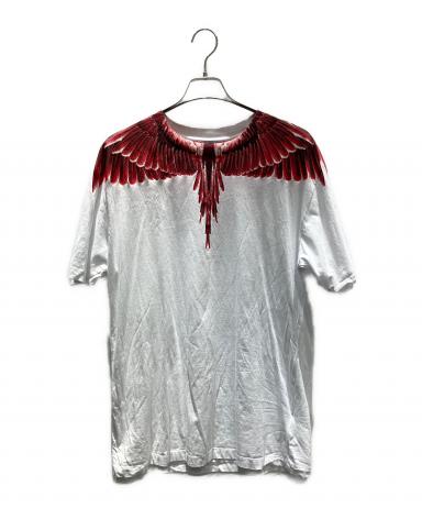 MARCELO BURLON マルセロバーロン ポロシャツ M 白 【古着】【中古】【送料無料】 中古・古着通販】MARCELO BURLON (マルセロバーロン) 半袖カットソー