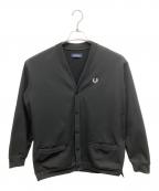 FRED PERRYフレッドペリー）の古着「LOOPBACKCARDIGAN 厚手カーディガン」｜ブラック