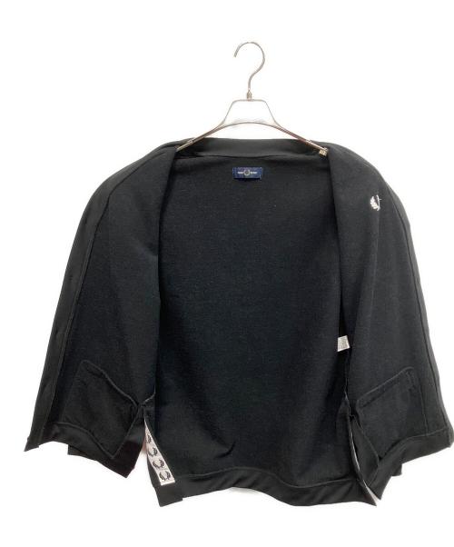 FRED PERRY（フレッドペリー）FRED PERRY (フレッドペリー) LOOPBACKCARDIGAN 厚手カーディガン ブラック サイズ:Sの古着・服飾アイテム