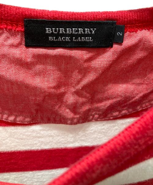 BURBERRY BLACK LABEL（バーバリーブラックレーベル）BURBERRY BLACK LABEL (バーバリーブラックレーベル) ボーダー 長袖カットソー トリコロールカラー サイズ:2の古着・服飾アイテム