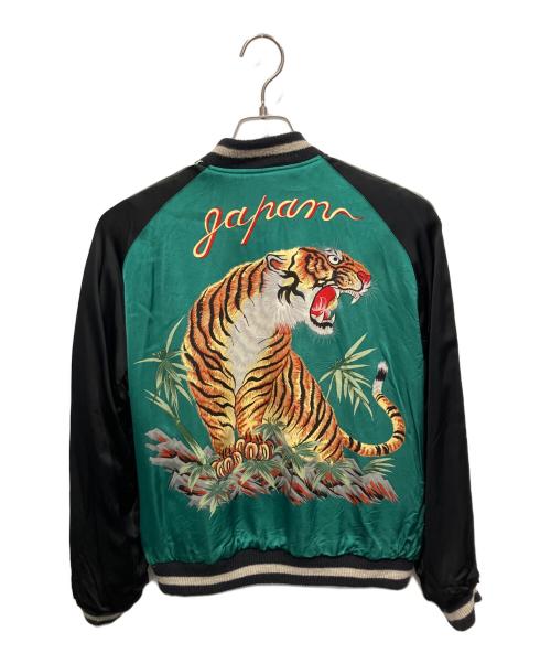 テーラー東洋（テーラートウヨウ）テーラー東洋 (テーラートウヨウ) 港商 SPECIAL EDITION・PHOENIX×TIGER PRINT @ スカジャン ブルー×グリーン サイズ:中の古着・服飾アイテム