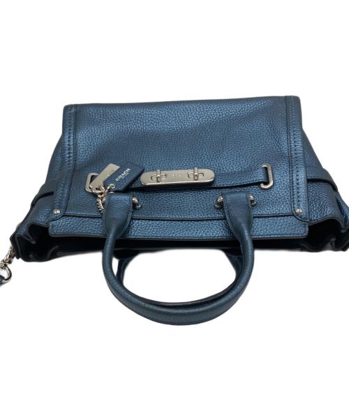 COACH（コーチ）COACH (コーチ) スワッガー 2WAYバッグ ネイビーの古着・服飾アイテム