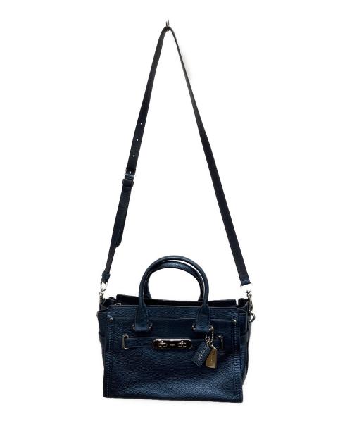 COACH（コーチ）COACH (コーチ) スワッガー 2WAYバッグ ネイビーの古着・服飾アイテム