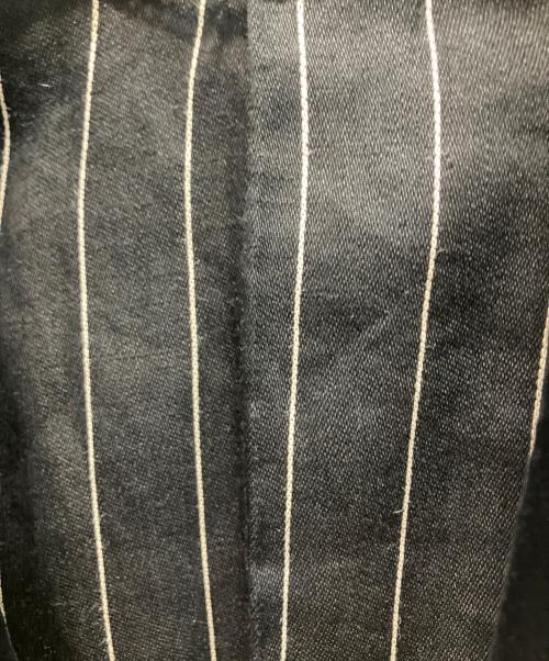 WACKO MARIA（ワコマリア）WACKO MARIA (ワコマリア) DORMEUIL (ドーメル) ベロア切替ジャケット ネイビー×ブラック サイズ:Mの古着・服飾アイテム