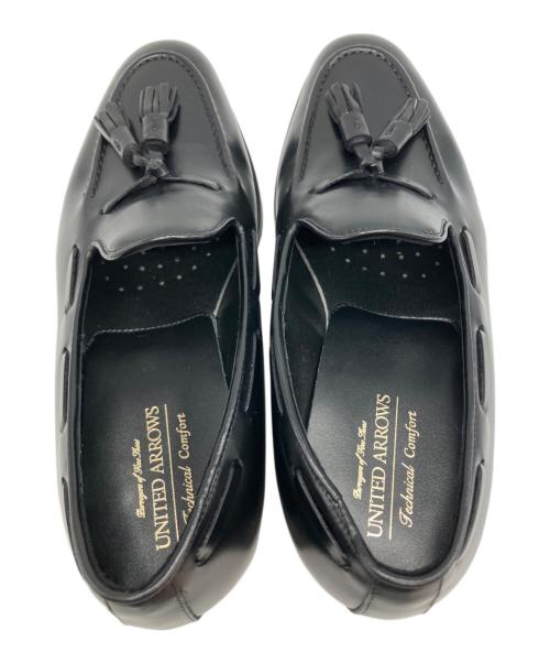 UNITED ARROWS（ユナイテッドアローズ）UNITED ARROWS (ユナイテッドアローズ) Technical Comfort タッセルローファー ブラック サイズ:7 1/2の古着・服飾アイテム