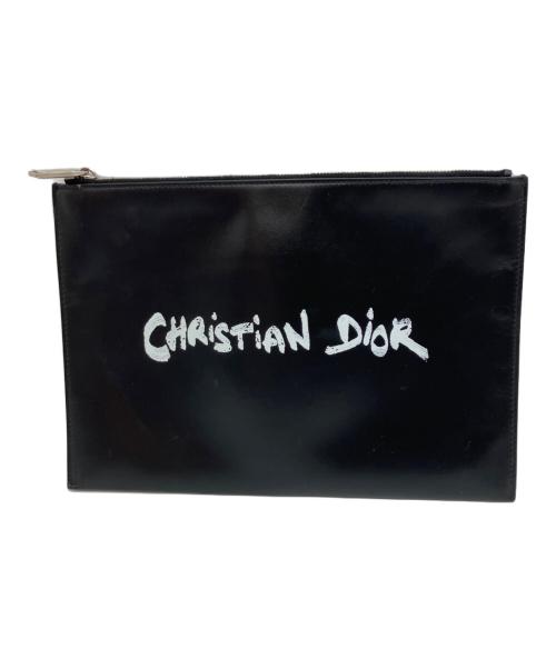Christian Dior（クリスチャン ディオール）Christian Dior (クリスチャン ディオール) インビテーションポーチ 10-BO-1213 クラッチバッグ ブラックの古着・服飾アイテム