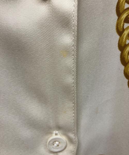 Burberry's（バーバリー）Burberry's (バーバリー) ポケットウォッチ柄 長袖シャツ ホワイト サイズ:9の古着・服飾アイテム