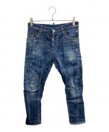 DSQUARED2（ディースクエアード）の古着「ダメージ加工 デニムパンツ」｜インディゴ