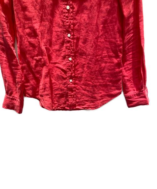 POLO RALPH LAUREN（ポロ・ラルフローレン）POLO RALPH LAUREN (ポロ・ラルフローレン) リネン 長袖シャツ レッド サイズ:XXSの古着・服飾アイテム