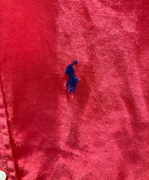 POLO RALPH LAUREN（ポロ・ラルフローレン）POLO RALPH LAUREN (ポロ・ラルフローレン) リネン 長袖シャツ レッド サイズ:XXSの古着・服飾アイテム