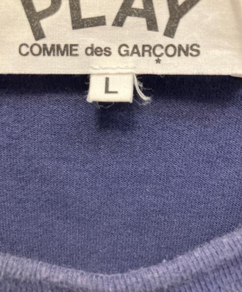PLAY COMME des GARCONS（プレイコムデギャルソン）PLAY COMME des GARCONS (プレイコムデギャルソン) ハート 半袖カットソー ネイビー サイズ:Lの古着・服飾アイテム