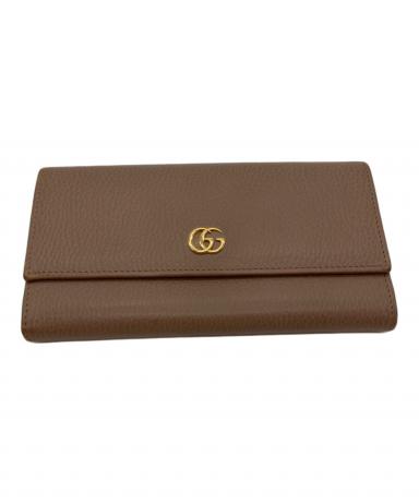 【正規店購入】GUCCI 長財布　マーモント　GG GUCCI（グッチ） GUCCI GGマーモント ラウンドファスナー 長財布