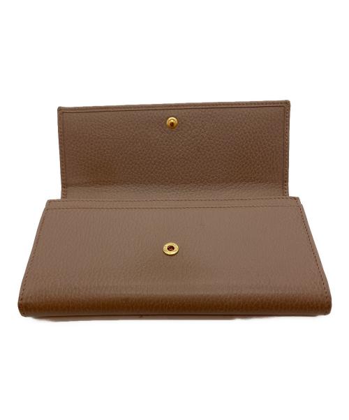 GUCCI（グッチ）GUCCI (グッチ) GGマーモント 525040 長財布 ブラウンの古着・服飾アイテム