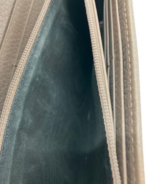 GUCCI（グッチ）GUCCI (グッチ) GGマーモント 525040 長財布 ブラウンの古着・服飾アイテム