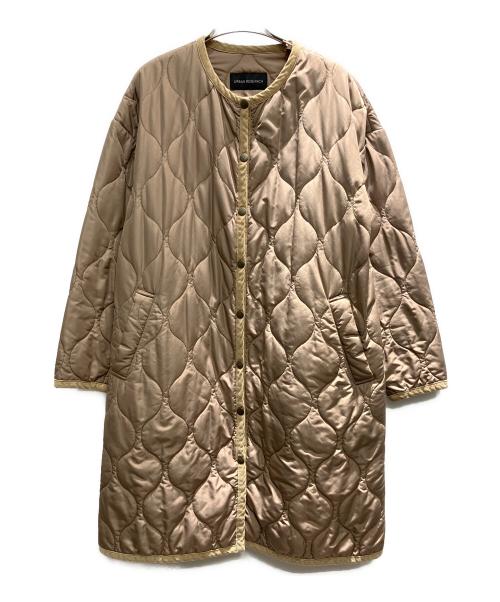 URBAN RESEARCH（アーバンリサーチ）URBAN RESEARCH (アーバンリサーチ) キルティングAラインコート ブラウン サイズ:38の古着・服飾アイテム