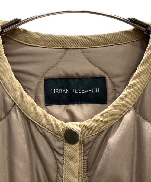 URBAN RESEARCH（アーバンリサーチ）URBAN RESEARCH (アーバンリサーチ) キルティングAラインコート ブラウン サイズ:38の古着・服飾アイテム