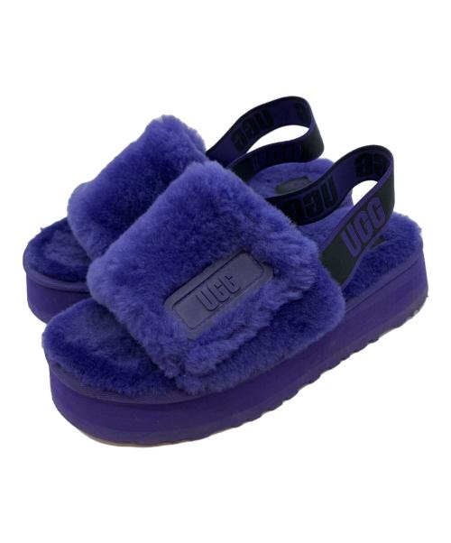 UGG（アグ）UGG (アグ) ディスコスライドサンダル パープル サイズ:25cmの古着・服飾アイテム