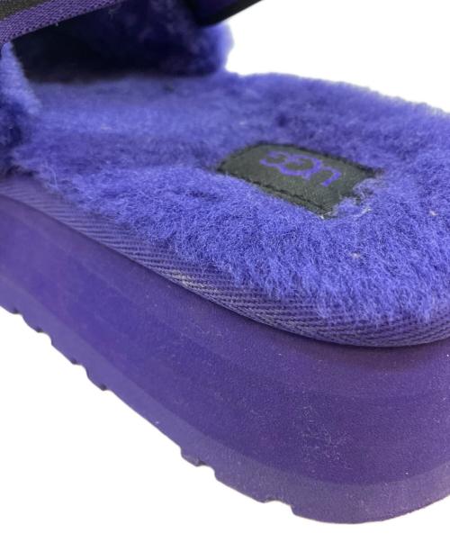 UGG（アグ）UGG (アグ) ディスコスライドサンダル パープル サイズ:25cmの古着・服飾アイテム