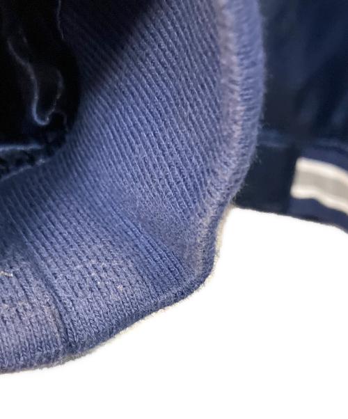 Champion（チャンピオン）Champion (チャンピオン) SUPREME (シュプリーム) CHAMPION HOODED SATIN VARSITY ブルゾン ネイビー サイズ:Mの古着・服飾アイテム