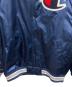中古・古着 Champion (チャンピオン) SUPREME (シュプリーム) CHAMPION HOODED SATIN VARSITY ブルゾン ネイビー サイズ:M：18000円