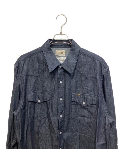 LEE（リー）LEE (リー) WACKO MARIA (ワコマリア) DENIM WESTERN SHIRT 長袖シャツ インディゴ サイズ:Lの古着・服飾アイテム