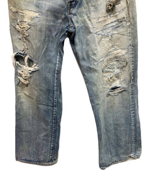 MINEDENIM（マインデニム）MINEDENIM (マインデニム) W.Straight 5pocket ダメージデニムパンツ ブルー サイズ:9の古着・服飾アイテム