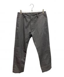 SEQUEL（シークエル）の古着「TYPE-F ストライプパンツ」｜グレー