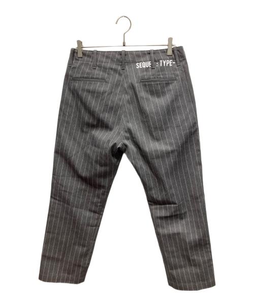 SEQUEL（シークエル）SEQUEL (シークエル) TYPE-F ストライプパンツ グレー サイズ:Mの古着・服飾アイテム