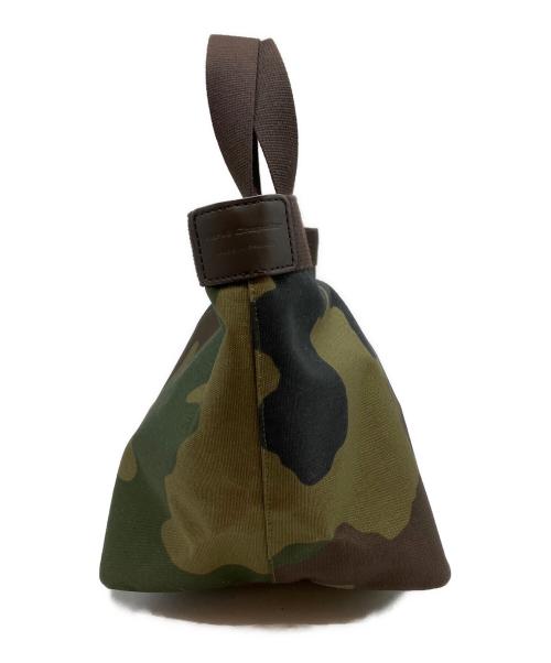 Herve Chapelier（エルベシャプリエ）Herve Chapelier (エルベシャプリエ) カモフラージュ柄 エルベシャプリエ S ミニトートバッグ オリーブの古着・服飾アイテム