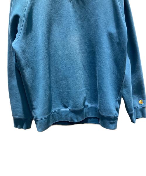 CarHartt（カーハート）CarHartt (カーハート) CHASE SWEAT クルーネックスウェット ブルー サイズ:XLの古着・服飾アイテム