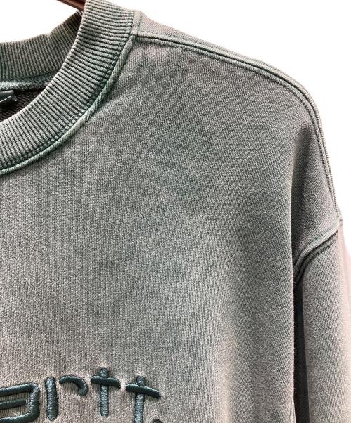 CarHartt（カーハート）CarHartt (カーハート) ロゴスウェット グリーン サイズ:Mの古着・服飾アイテム