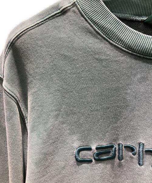 CarHartt（カーハート）CarHartt (カーハート) ロゴスウェット グリーン サイズ:Mの古着・服飾アイテム