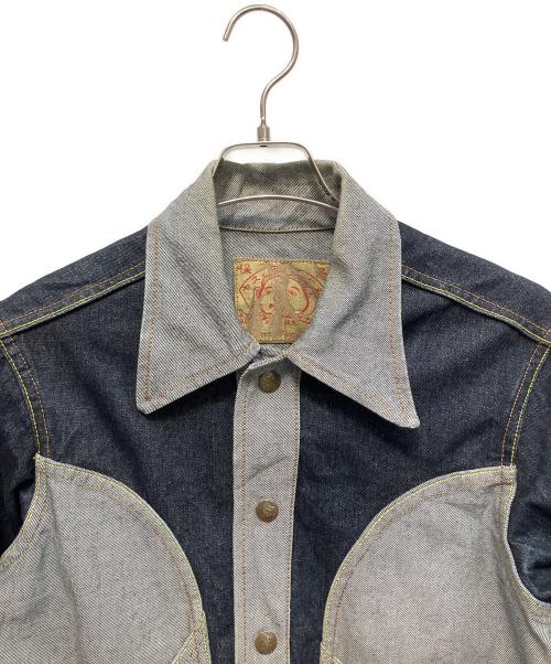 EVISU（エヴィス）EVISU (エヴィス) デニムジャケット グレー×ブルー サイズ:不明の古着・服飾アイテム