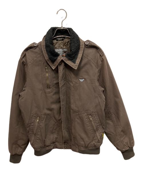 ARMANI JEANS（アルマーニジーンズ）ARMANI JEANS (アルマーニジーンズ) ジャケット ブラウン サイズ:Lの古着・服飾アイテム