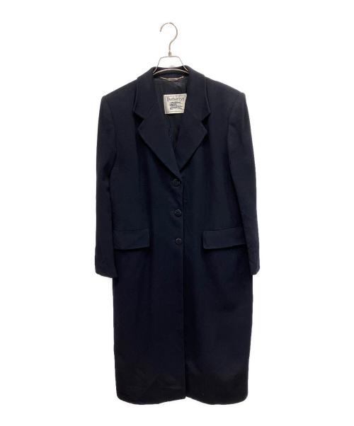 Burberry's（バーバリー）Burberry's (バーバリー) 90s ウールコート ネイビー サイズ:46の古着・服飾アイテム