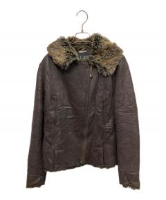 中古・古着通販】HELMUT LANG (ヘルムートラング) レザー切替