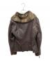 ARMANI JEANS (アルマーニジーンズ) レザージャケット ブラウン サイズ:44：13000円