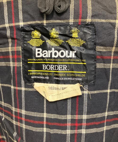 Barbour（バブアー）Barbour (バブアー) border オイルドジャケット ブラック サイズ:不明の古着・服飾アイテム