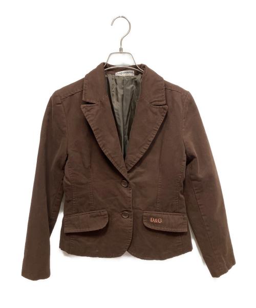 DOLCE & GABBANA（ドルチェ＆ガッバーナ）DOLCE & GABBANA (ドルチェ＆ガッバーナ) ジャケット ブラウン サイズ:Mの古着・服飾アイテム